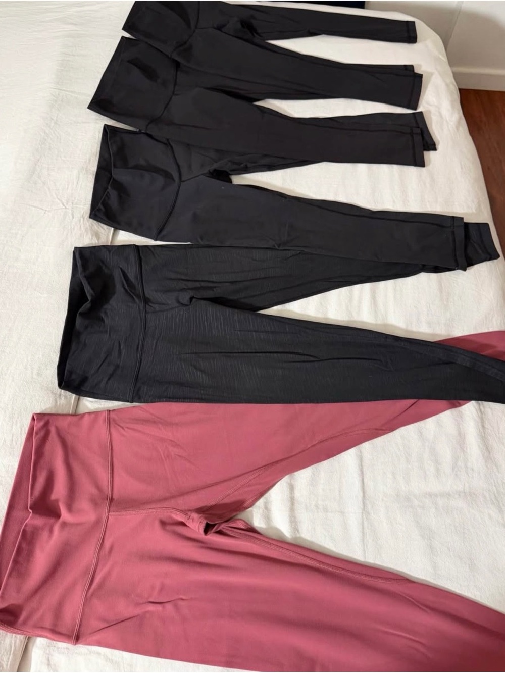 lululemon athletica High-Rise Leggings in Black & Mauve all size 6
